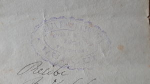 Antiguo sello de la Caja Rural Católica de Burgui